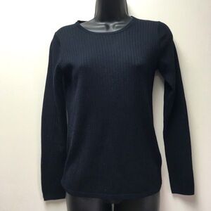 Brooks brothers ribbed 100% wool sweater navy XS Classic staple old money